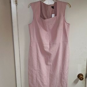 Beautiful Pink Ann Taylor Factory Sleeveless Sheath Dress.